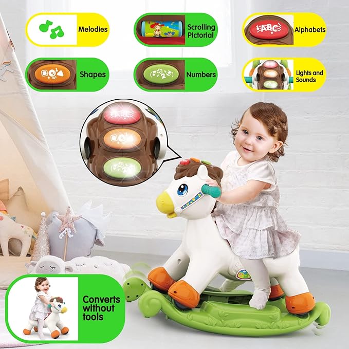 Miniatura 4 de CABALLO MECEDORA MUSICAL